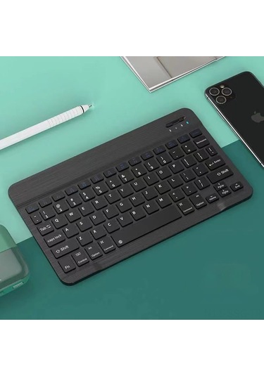 Springsun 10.1 İnç Kablosuz Bluetooth Klavye - 3 Sistem Uyumlu, Şarj Edilebilir, Taşınabilir Ve Renk Seçenekli