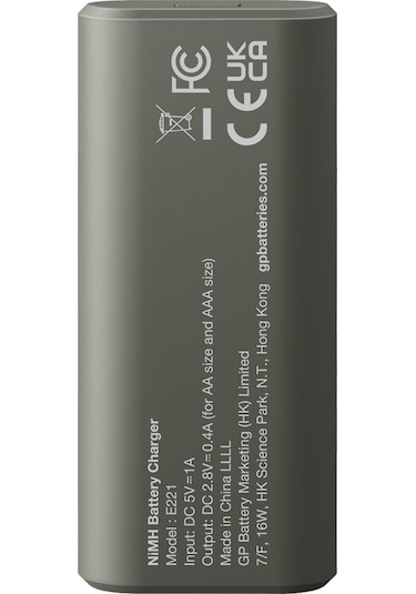 Gp E221 Usb Pil Şarj Cihazı 2 Adet 2600 Aa Kalem Pilli Set