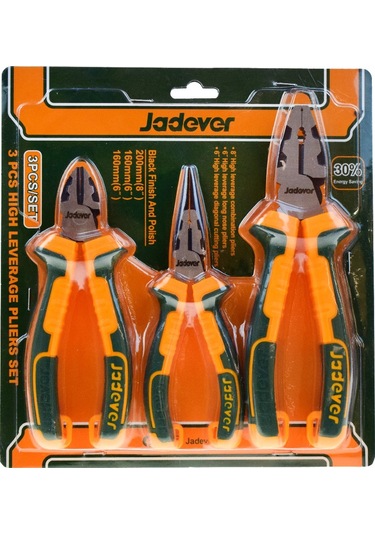 Jadever 3'lü Pense Seti, Profesyonel El Aletleri, Turuncu-siyah