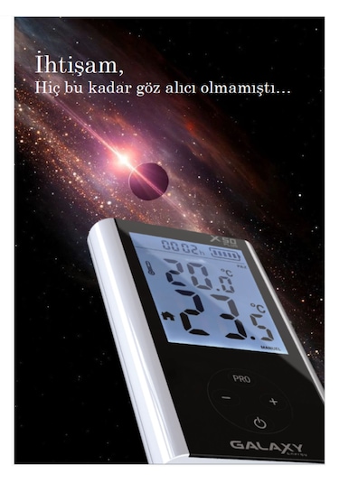 Galaxy Uyumlu Energy X50 Plus Kablosuz Wifi'li Smart Oda Termostatı
