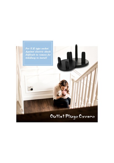 Ximistore9 6 Adet İngiliz Tipi Beyaz Çocuk Elektrik Prizi Koruyucu Kapağı - Şok Engelleme, Güvenli Abs Malzeme, Kolay Kurulum