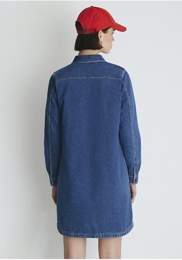 Mavi - Lacivert Elbise 130656-86430 Lacivert