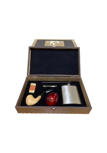 Dapper Zeytin Ağacı 7 Oz Mataralı Pipo Seti 605724-509253