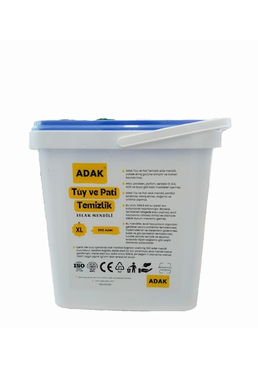 Adak Tüy ve Pati Temizleme Islak Mendili 300'lü