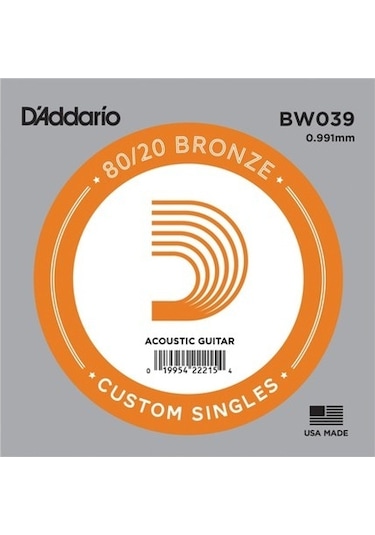 Daddario Bw039 Akustik Gitar Tek Tel