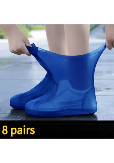 Willowhaven 8 Çift Su Geçirmez Lateks Ayakkabı Kılıfı Sarı Unisex Tek Beden Outdoor Kullanım Altın