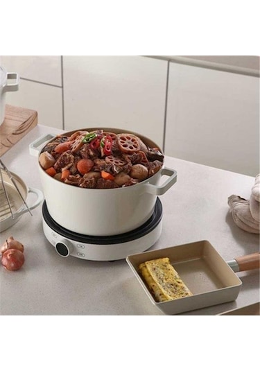 Neoflam Fika Bej 26 Cm Döküm Derin Tencere