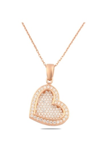 Gümüş Kalp Kadın Kolye - Sevgiliye Hediye