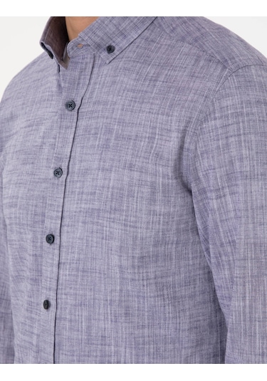 Pierre Cardin Erkek Lacivert Gömlek Desenli 50307025-vr033 Lacivert