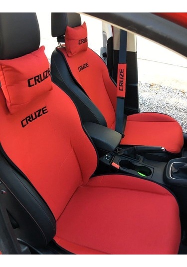 Chevrolet Cruze Nakışlı Ön İkili Oto Koltuk Minderi 2 Adet Boyun