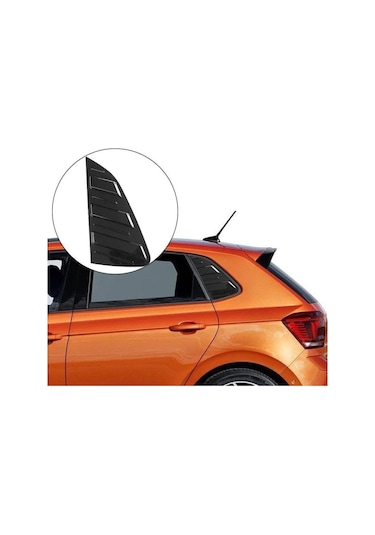 Volkswagen Polo Kelebek Cam Vizörü Piano Black 2019-