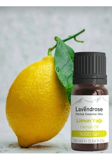 Lavendrose Limon Yağı %100 Saf Bitkisel Aromaterapi Limon Uçucu