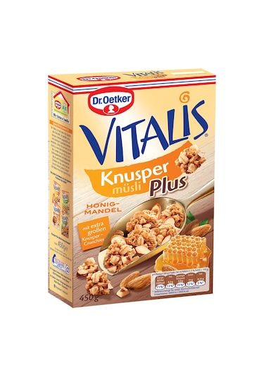 Dr.Oetker Vitalis Knusper Çıtır Bal Bademli Müsli 450 G