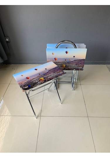 Camlı Çanta Sehpa, Sehpa, Zigon, 4lü Zigon, Çanta Sehpa-kapadokya