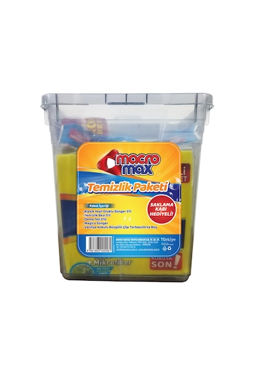 Macromax Temizlik Paketi + Saklama Kabı