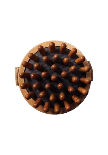 Homyl Kol Bel Bacak Için Ahşap Masaj Sırt Kas Taşınabilir Kahverengi