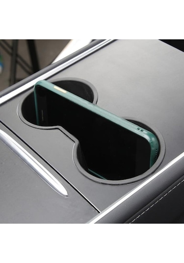 Polham Tesla Model 3 Ve Model Y 2021-2022 İçin Araba Bardak Tutucu, Takılıp Çıkartılabilen Tutucu