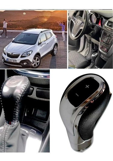 Opel Mokka 2012/2020 Uyumlu Otomatik Vites Topuzu Kılıfı El Yapımı Siyah