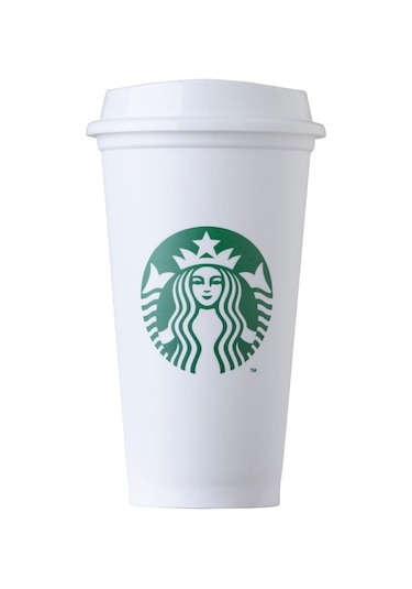 Starbucks Beyaz Yeniden Kullanılabilir Bardak 473ml Beyaz