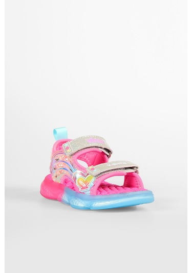Vicco Can Işıklı Kız Çocuk Sandalet Fuşya