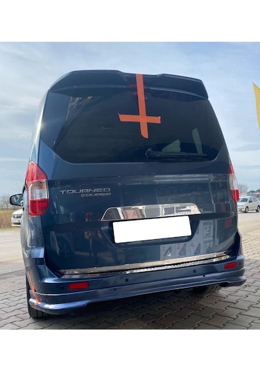 Ford Tourneo Courier 2014-2023 Boyasız Mat Siyah Arka Ek Plastik