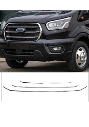 Ford Transit Krom Ön Panjur 4 Parça 2019 Ve Üzeri Paslanmaz Çe...