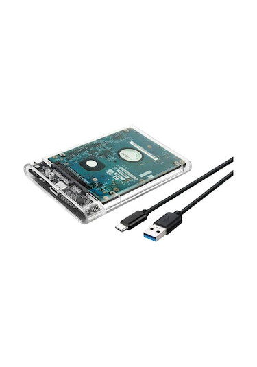 Wozlo 2.5 Hdd Ssd Usb 3.0 Type C 3.1 Harddisk Kutusu - Harici Hard Disk Kutu