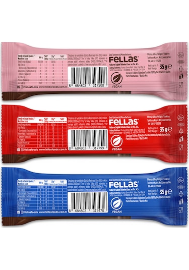 Choco - Çikolata Kaplı Meyve Bar 35 G - Karma Kutu 3 X 4