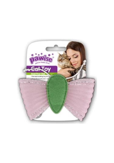 Pawise 28157 13 CM Catnipli Kelebek Şekilli Kedi Oyuncağı