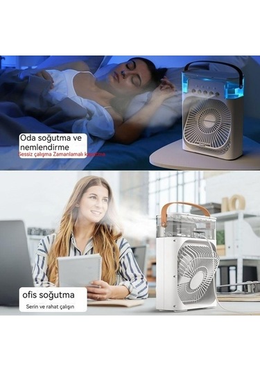 Supermarket1 Fırçasız Beş Delikli Motor Sprey Nemlendirme Soğutma Fanı