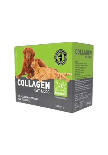 Nanbell Collagen Kedi Köpek Kolojen 30 x 1 G