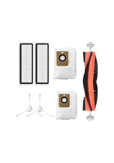 Dreame Bot D10 Plus Uyumlu Yedek Fırça Filtre Toz Torbası-7 Parça