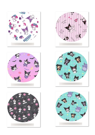 Dexcom Freestyle Libre Sibionics Sinocare Medtronic Sensör Koruyucu Bant 12'li Paket / Kitty Kuromi