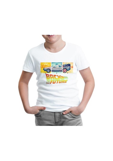 Back To The Future 1955-1985-2015 Beyaz Çocuk Tshirt