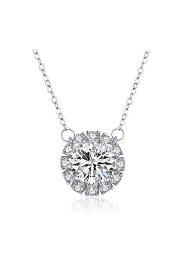 Tancise S925 Gümüş Sınır Ötesi Mikro Kakma Kolye Kolye Kadın Soğuk Rüzgar Klavikula Zinciri. Gümüş