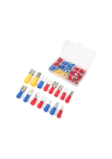 280 Parça İzoleli Kablo Ucu Seti Kutulu Kürek Halka Çatal Yalıtım