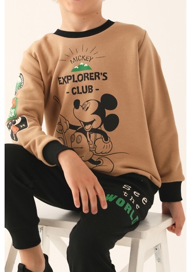 Mickey Mouse Vizon Erkek Çocuk Eşofman Takımı