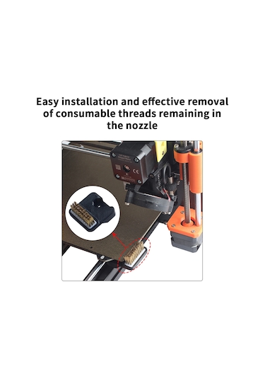 Qingmipy Prusa Mk3s/mk3 Uyumlu Bakır Aleti - 2 Adet 3d Yazıcı Nozzle Temizleme Fırçası Ve Vida Seti