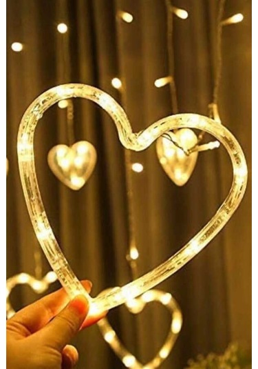 Dekoratif Kalpli Saçak Ip Perde Led Işık Aydınlatma Günışığı Gün Işığı