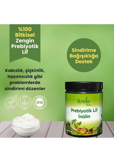Fibrelle İnülin Prebiyotik Lif Plastik Ambalaj 500 G