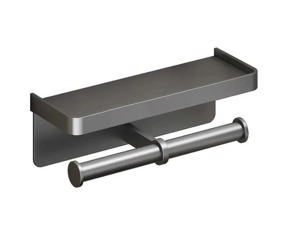 Youmex Gümüş Gri Alüminyum Tuvalet Kağıdı Tutucu - 10 Kg Yük Taşıma Kapasitesi, Su Geçirmez Ve Pas Önbelleli, 26 Cm Uzunluk, Vidalı Montajlı Banyo Aksesuarı Gri