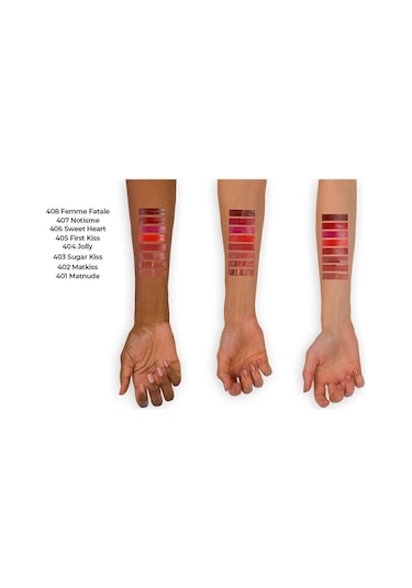 Note Cosmetique Mattemoist Lipgloss Yarı Mat Saten Bitişli Likit Ruj 407 Notisme - Kırmızı
