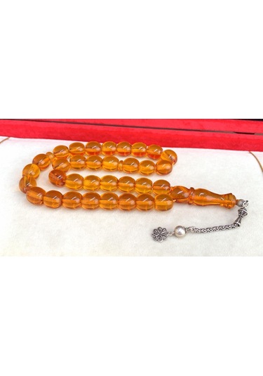 Tesbihci İri Boy Bal Rengi Katalin Tesbih