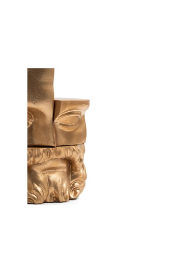 Altın Varaklı Zeus Başı Dekoratif Obje