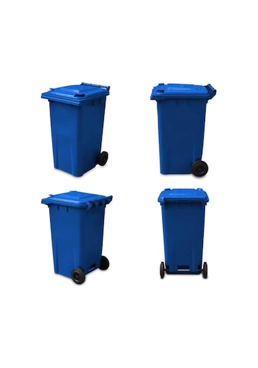 Mck Mavi Plastik Çöp Konteyneri 240 Litre Konteyner - A+ Isıya Mavi