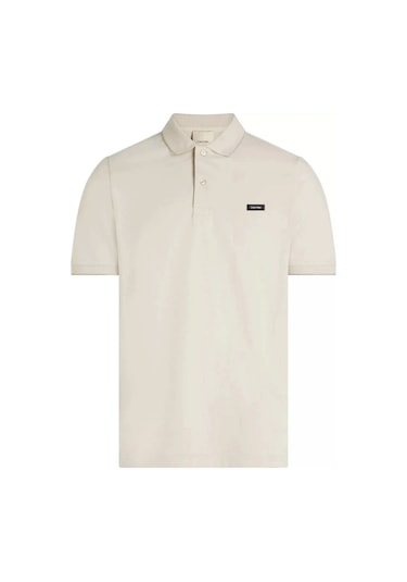Calvin Klein Stretch Pıque Tıppıng Polo Beyaz