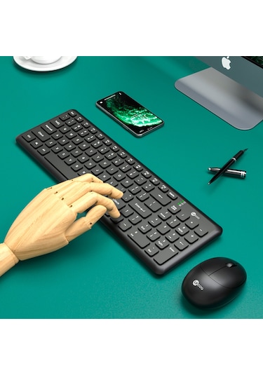 Lecoo KW204 Kablosuz Türkçe Q Klavye & Mouse Set