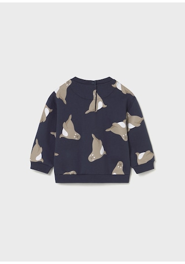 Mayoral Erkek Bebek Sweatshirt Gri