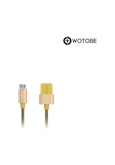 Micro Usb Çelik Spiralli Şarj Data Kablosu