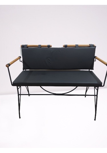 Bengimobilya Sandalye Benc Penyez Klasik Model Metal Çelik Siyah Fırın Boya Si Siyah